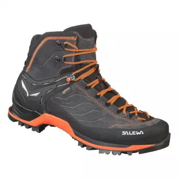 SALEWA Mtn Trainer Mid GTX cipő Asphalt Fluo Orange UK 11 (46)