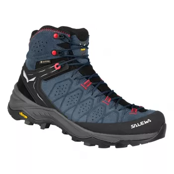 SALEWA Alp Trainer 2 Mid GTX női túrabakancs - Java Blue/Fluo Coral - UK 4 (EU 36,5)