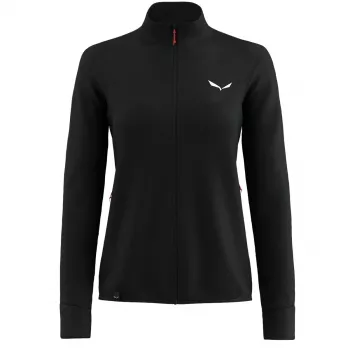 Salewa Puez Waffle Hybrid PL Jacket - Black Out - női - M
