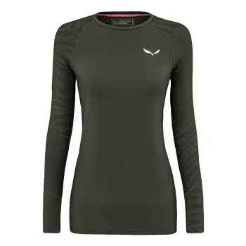 Salewa Cristallo női termikus felső - Dark Olive