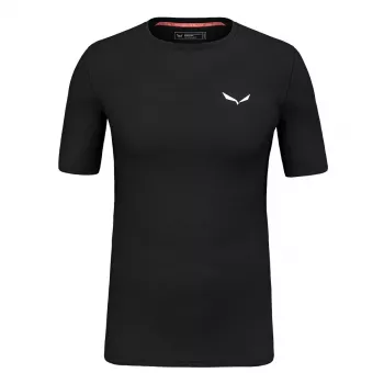 Salewa Cristallo Warm Merino Wool póló - Black Out, S méret