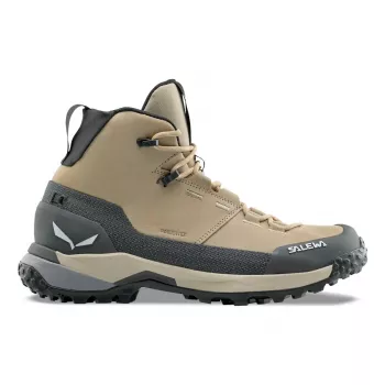 SALEWA Puez Leather Mid PTX női cipő Quicksand Onyx UK