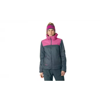 SALEWA női Dynafit Radical PRL Hood Jacket izolált kapucnis kabát - Magenta, M méret