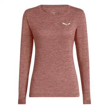 SALEWA Puez Melange Dry hosszú ujjú póló női Pink S