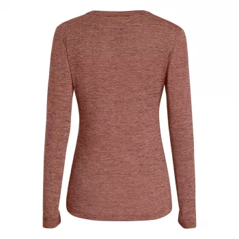 Salewa Puez Melange Dry L/S Tee női hosszú ujjú póló - Desert Pink Melange, M méret