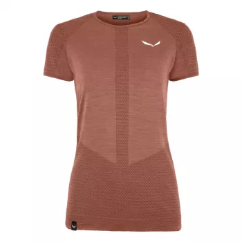 Salewa Zebru Medium Warm merinógyapjú női póló Etruscan Red L