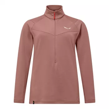 SALEWA Puez Cammino Fleece Desert Pink 38 M női teljes cipzáras fleece kabát