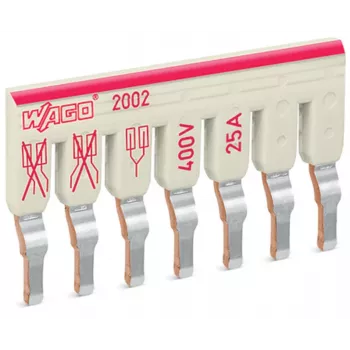 WAGO 2002-477 lépcsős áthidaló, 7 pólusú, szigetelt, világosszürke