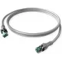 EasyLan DualBoot PushPull Cat.6a S/FTP patchkábel 10 m - szürke
