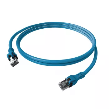 EasyLan saCon DualBoot patchkábel S/FTP kék 2,00 m Cat.6A - FTP - SFTP