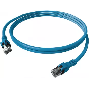 EasyLan saCon DualBoot patchkábel S/FTP Cat.6A kék 5,0 m