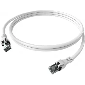 EasyLan saCon DualBoot patchkábel S/FTP fehér 1,0 m Cat.6A