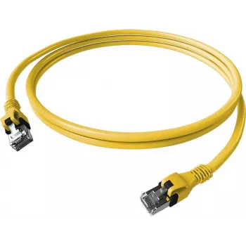 EasyLan saCon DualBoot patchkábel S/FTP sárga 3,00 m Cat.6A