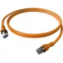 EasyLan saCon DualBoot patchkábel S/FTP Cat.6A narancssárga 1,0 m