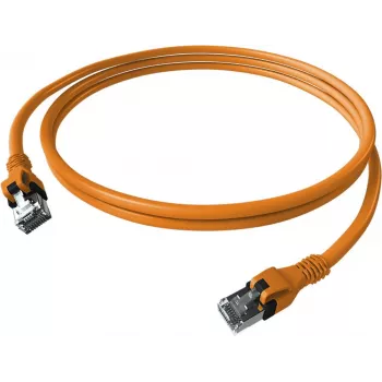 EasyLan saCon DualBoot patchkábel S/FTP narancssárga 3,00 m Cat.6A