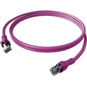 EASYLAN CPP1OVAVAV0050 DualBoot Push patchkábel Cat.6A S/FTP árnyékolt lila 5,0 m
