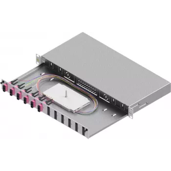 ZVK Easylan optikai hegesztőház Basic LSB1A114 1U 6x SC-Duplex OM4 RAL7035