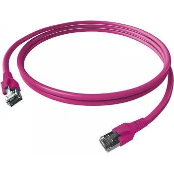 EasyLan FlexBoot Cat.6A S/FTP patchkábel, lila, 3,0 m