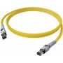 EasyLan VarioBoot patchkábel Cat.6A S/FTP sárga 1,0 m