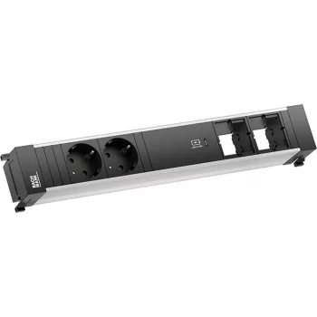 Bachmann POWER FRAME 2x Schuko-aljzat 1x USB-C töltő 2x CM hely 0,2m GST18