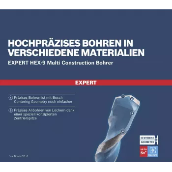 BOSCH EXPERT HEX-9 Multi Construction többcélú fúrókészlet 8 részes (2608901455)