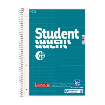 BRUNNEN College Block Student DUO DIN A4 vonalas és kockás