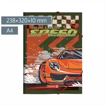 BRUNNEN Fast Wheels dokumentumtartó A4 piros/zöld
