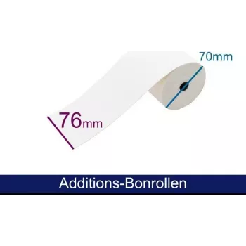 ARTDEV 2 rétegű átütőpapír-tekercs 76 mm x 25 m fehér/sárga tűnyomtatóhoz