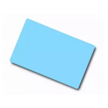 ARTDEV üres PVC-kártya – 86 x 54 mm 30 mil 0,76 mm világoskék