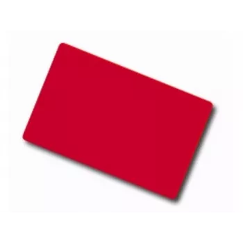 ARTDEV üres piros PVC-kártya – 30 mil 0,76 mm – CR80 – egyedi