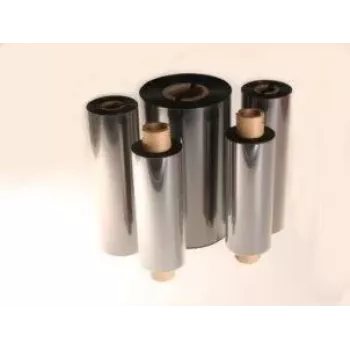 ARTDEV hőtranszfer szalag - viasz/gyanta 74m x 110mm 1/2 hüvely kifelé tekercselt fekete