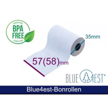 ARTDEV hőpapír tekercs - 57x35x12 B/D max./K fehér 14m Blue4est Blue