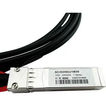 BlueOptics 37-1197-01-BL kompatibilis Cisco 10GBASE-CR aktív SFP+–SFP+ Direct Attach kábel, 3 m, AWG30