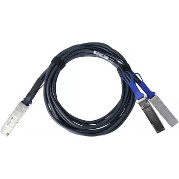 BlueLAN kompatibilis Mellanox MCP7H50-V01AR30 passzív 200GBASE-CR4 QSFP56 - 2x100GBASE-CR2 QSFP56 Direct Attach breakout kábel, 2m, AWG26