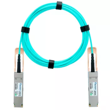 BlueOptics AOC QSFP28 100G QSFP28 – QSFP28 aktív optikai kábel 5m, kompatibilis a Ruckus 100G-QSFP-QSFP-AOC-0501 modellrel