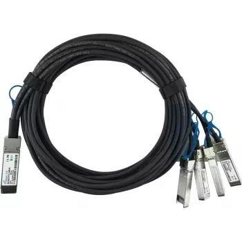 BlueOptics MikroTik XQ+BC0001-XS+ kompatibilis BlueLAN QSFP28 – 4x SFP28 passzív Direct Attach breakout kábel, 1 m, AWG26