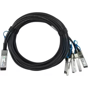 BlueOptics HPE Q9S72A kompatibilis BlueLAN passzív 100GBASE-CR4 QSFP28 – 4x25GBASE-CR SFP28 Direct Attach breakout kábel, 1 m, AWG26