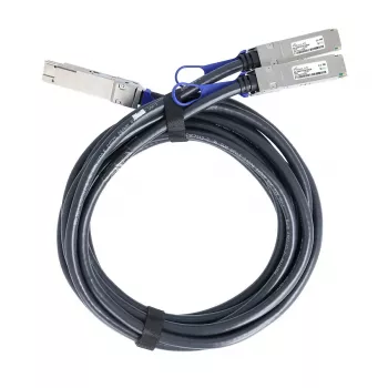 BlueLAN NVIDIA kompatibilis 400GBASE-CR8 QSFP-DD–2x QSFP56 Direct Attach Copper Breakout-kábel, 1m