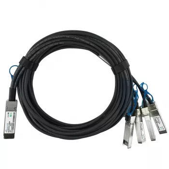 BlueOptics Dell 2CGD4 BlueLAN SC282701L0.5M26 passzív 100GBASE-CR4 QSFP28 - 4x25GBASE-CR SFP28 Direct Attach breakout kábel, 0,5 m