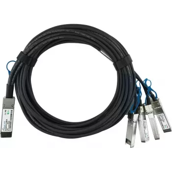 BlueOptics Dell GCV8XBI BlueLAN passzív 100GBASE-CR4 QSFP28–4x25GBASE-CR SFP28 Direct Attach breakout kábel, 1 m