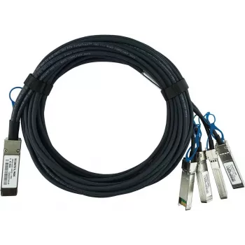 Kompatibilis Extreme Networks 25GB-4-C02-QSFP28M BlueLAN passzív 100GBASE-CR4 QSFP28–4x25GBASE-CR SFP28 Direct Attach breakout kábel, 2 m, AWG26 (25GB-4-C02-QSFP28-BL)