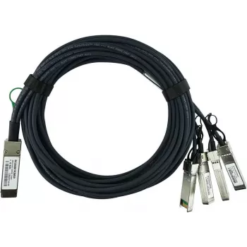 Kompatibilis Cisco QSFP-4SFP10G-CU5M BlueLAN passzív 40GBASE-CR4 QSFP–4x10GBASE-CR SFP+ Direct Attach breakout kábel, 5 méter, AWG26 (QSFP-4SFP10G-CU5M-BL)