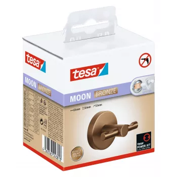 tesa MOON Bronze fürdőköpenyhorog, öntapadós, PVD-vel bevont fém (40604-00000-00)