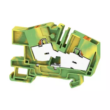 Weidmüller AITB 6 BB 2C PE védőföld sínkapocs, PUSH IN, 6 mm², 41 A, 800 V, zöld/sárga
