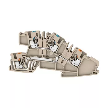 Weidmüller AITB 2.5 BB N-L átmenő kapocs, kék, csavaros csatlakozás, 500V, 24A, 2,5 mm², DIN-sín