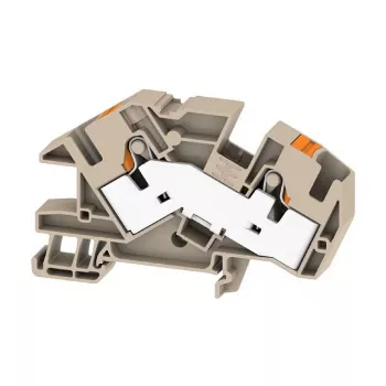 Weidmüller AITB 16 BB 2C szerelő sorkapocs, csavaros csatlakozás, DIN-sín, 500V, 76A, 0,5-16 mm², sötétbézs