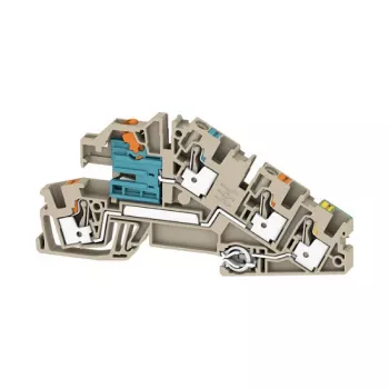 Weidmüller AITB 4 BB NDT-L-PE szerelő sorkapocs, PUSH IN, 4 mm², szürke
