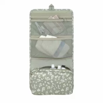 Lässig Green Label pelenkázótáska XL, Leo, 1,9 l, 26 x 4,5 x 19 cm, vízlepergető pelenkázó alátéttel, újrahasznosított poliészter, Light Khaki