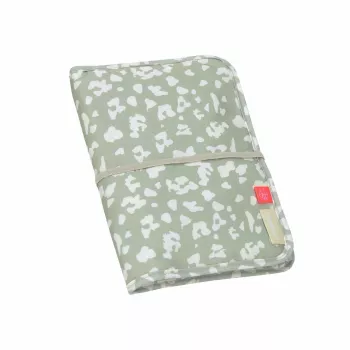 Lässig Green Label pelenkázótáska, Leo, 18 x 2,5 x 25,5 cm, vízlepergető pelenkázó alátéttel, újrahasznosított poliészter, Light Khaki