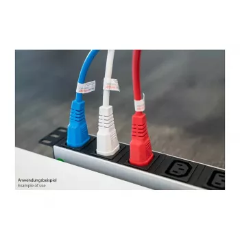 Kabelmeister hidegkészülék-hosszabbító kábel C14–C13, piros, 0,5 m, 3x0,75 mm²